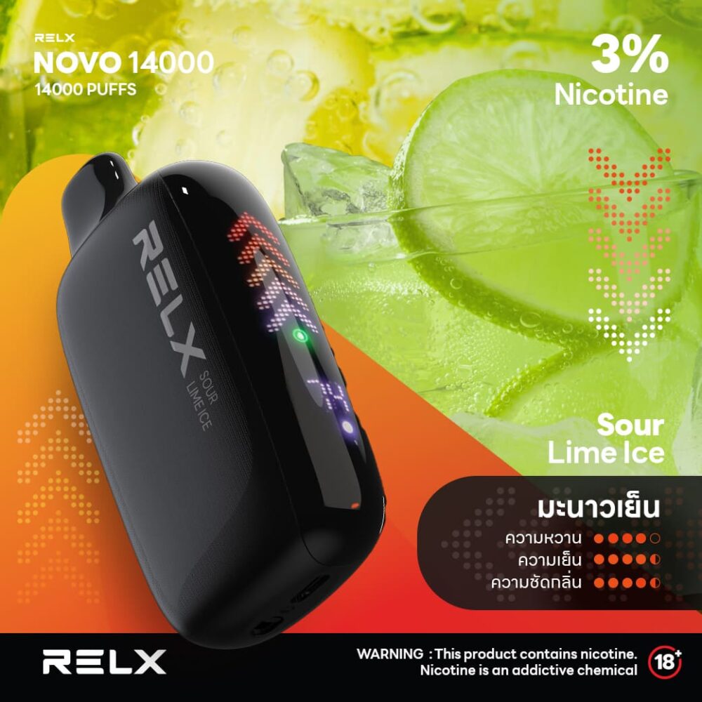 RELX NOVO 14000 Sour Lime Ice